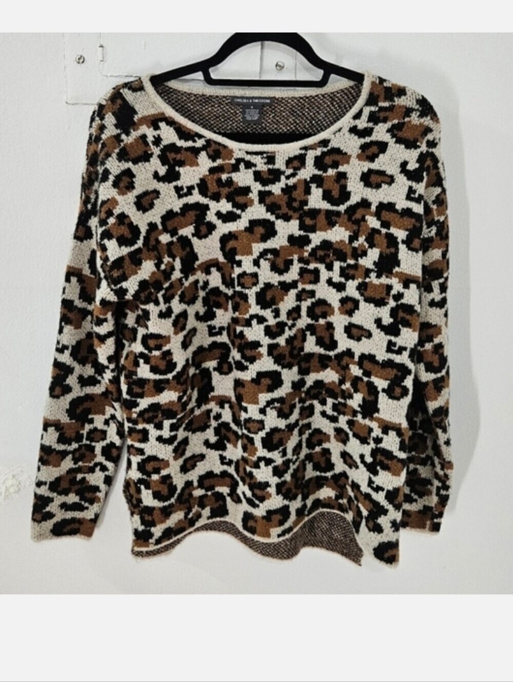 Chelsea & Theodore Animal Print Sweater